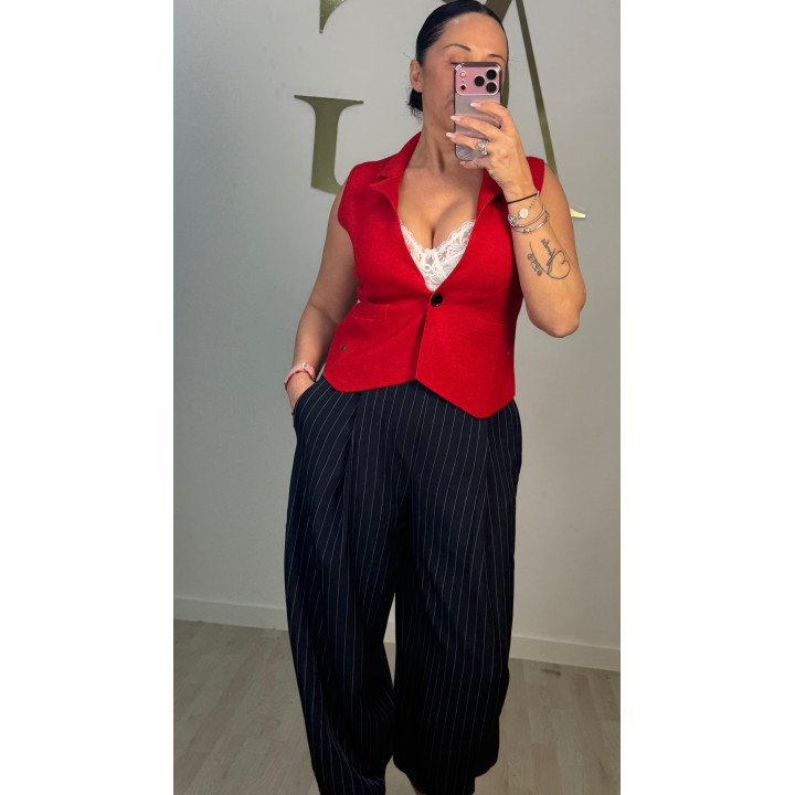 CHALECO PUNTO ROJO