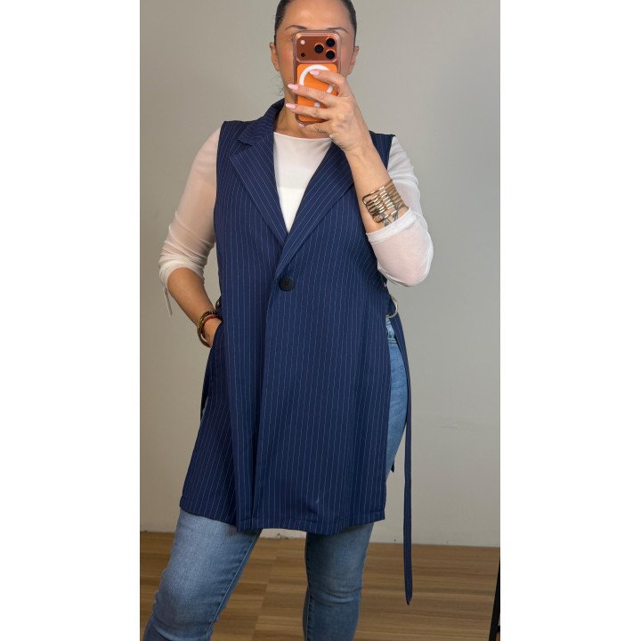 CHALECO LINE AZUL