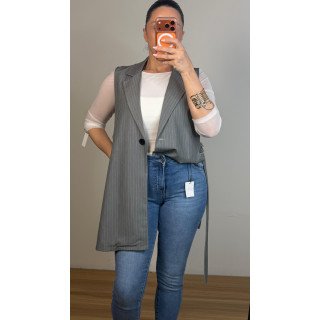 CHALECO LINE GRIS